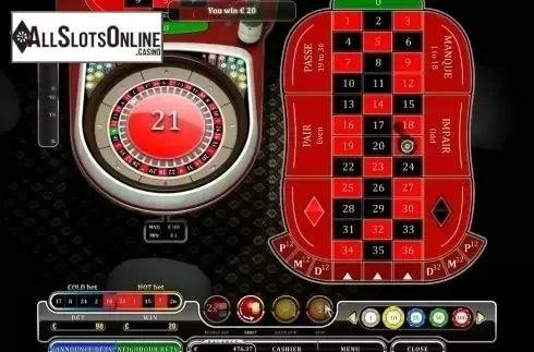 Game Screen. French Roulette (Oryx) from Oryx