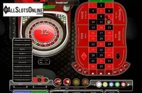 Game Screen. French Roulette (Oryx) from Oryx