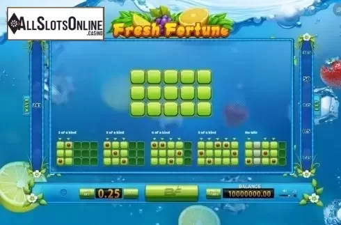 Screen5. Fresh Fortune from BF games