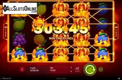 Win Screen 3. Fruity Crown from Playson