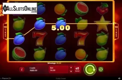 Win Screen 2. Fruity Crown from Playson