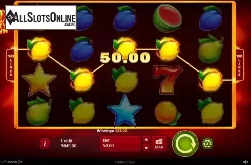 Win Screen 1. Fruity Crown from Playson