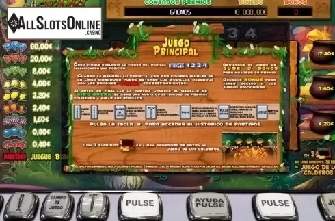 Paytable 1. Gnomos Mix from R. Franco