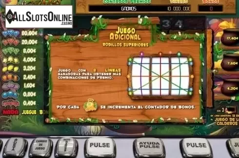 Paytable 2. Gnomos Mix from R. Franco
