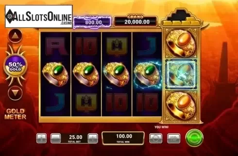 Feature Screen. Gold Pile Tigers Pride from Playtech