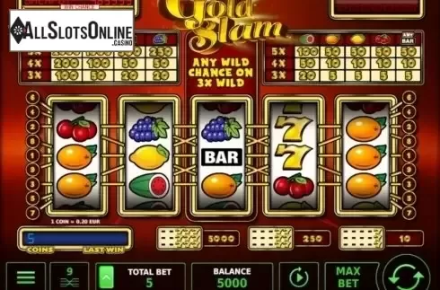 Reel Screen. Gold Slam from StakeLogic