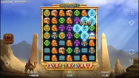 Golden Glyph 2 slot screenshot 2