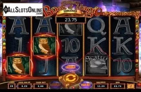 Win Screen 4. Great Book of Magic Deluxe from Wazdan