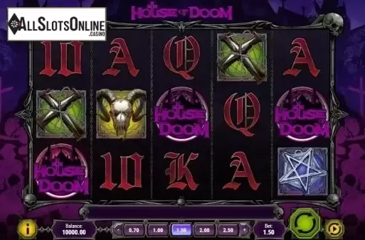Game Workflow screen . House of Doom from Play'n Go