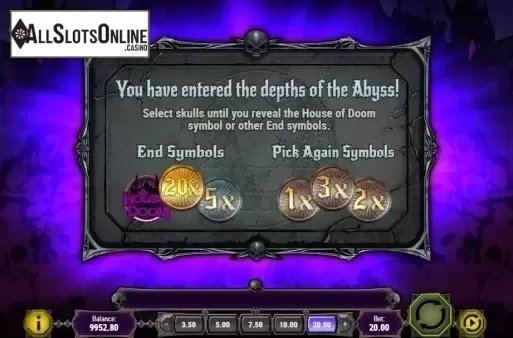 Bonus Game . House of Doom from Play'n Go