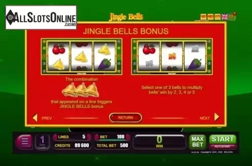 Bonus screen. Jingle Bells (Belatra Games) from Belatra Games