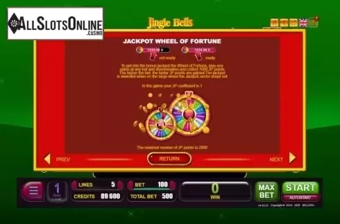 Wheel screen. Jingle Bells (Belatra Games) from Belatra Games