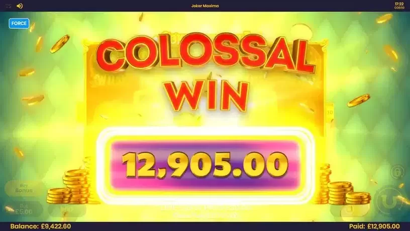 Joker Maxima slot screenshot 3