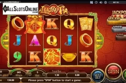 Reel Screen. Lucky Fa from SimplePlay