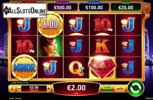 Win Screen. Macau Beauties from Ruby Play