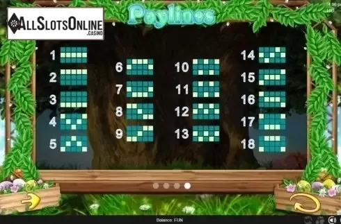 Paylines. Mad 4 Easter from Espresso Games