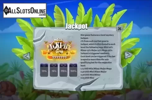 Jackpot screen