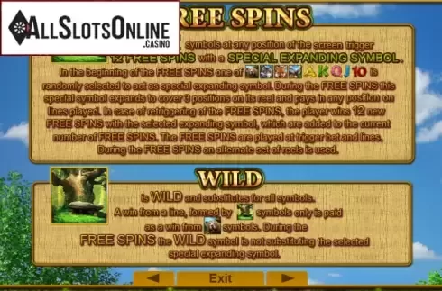 Screen4. Majestic Forest from EGT