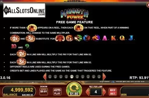 Free Game Feature screen 2
