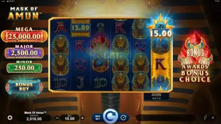 Mask of Amun slot screenshot 3
