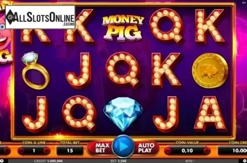 Reel Screen. Money Pig from Capecod Gaming