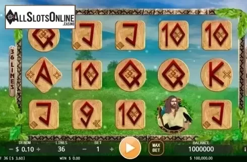 Reel screen. Mythic from KA Gaming