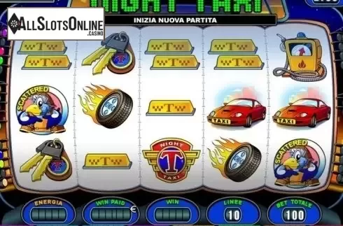 Reel Screen. Night Taxi from Octavian Gaming