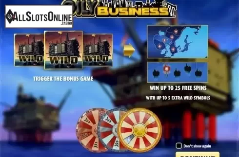 Screen 1. Oily Business from Play'n Go