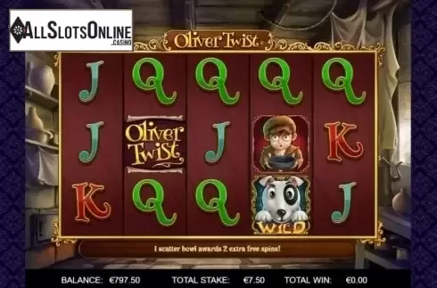 Free Spins Reels. Oliver Twist from Endemol Games