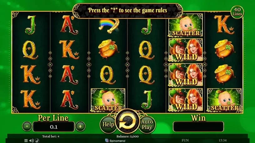 Patrick's Collection 40 Lines slot screenshot 1