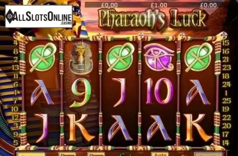 Reel Screen. Pharaohs Luck from Eyecon