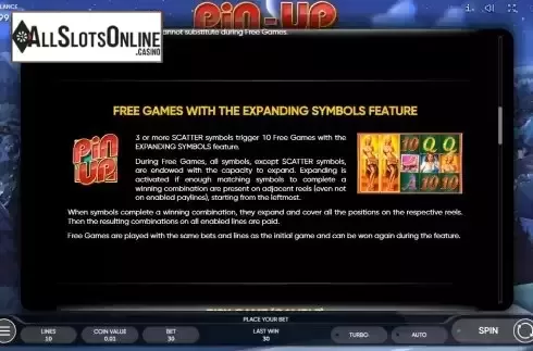 Free Games feature screen