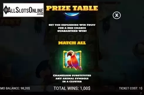 Match all feature screen
