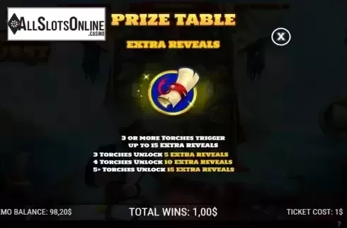 Extra reveals screen