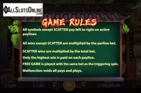 Rules Screen