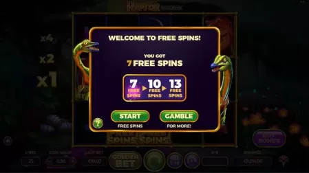 Raptor Doublemax slot screenshot 4