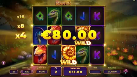 Raptor Doublemax slot screenshot 7