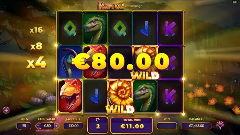 Raptor Doublemax slot screenshot 7