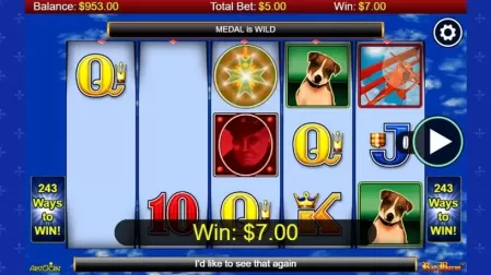 Red Baron slot screenshot 2