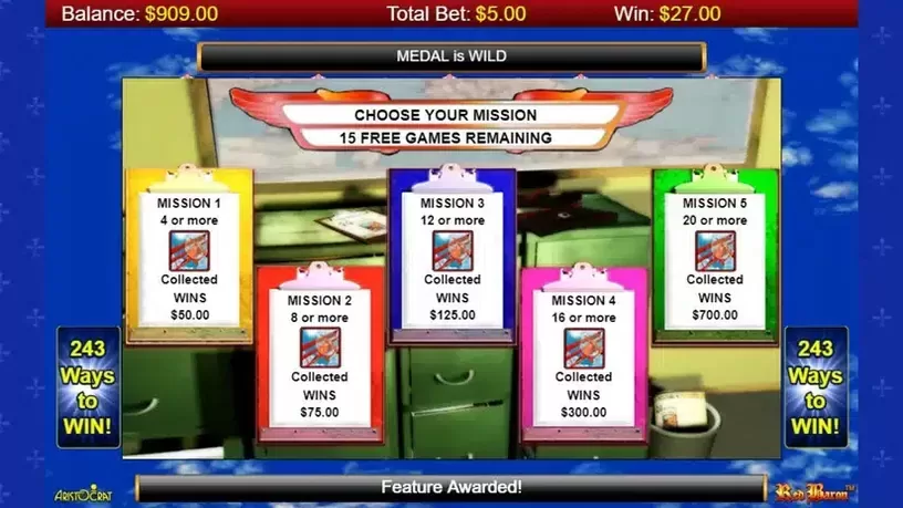 Red Baron slot screenshot 3