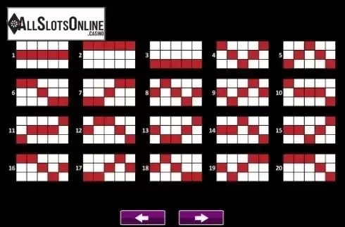 Paytable 5. Red Cliffs from High 5 Games