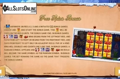 Paytable 2. Santa Claus (PlayStar) from PlayStar