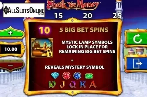 Screen 4. Sheik Yer Money from Barcrest