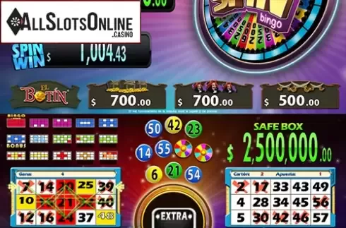 Game Screen 1. Spin Bingo from ZITRO