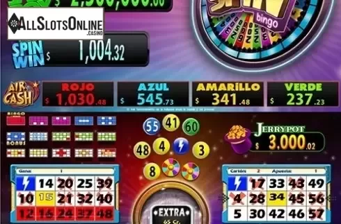 Game Screen 3. Spin Bingo from ZITRO