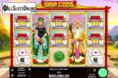 Win Screen 1. Star Gods from Golden Rock Studios