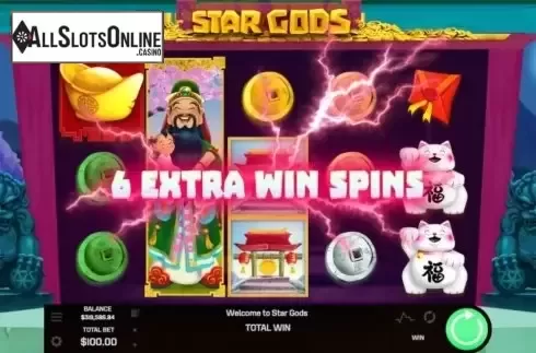 Free Spins 2. Star Gods from Golden Rock Studios