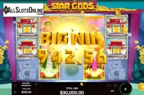 Big Win. Star Gods from Golden Rock Studios