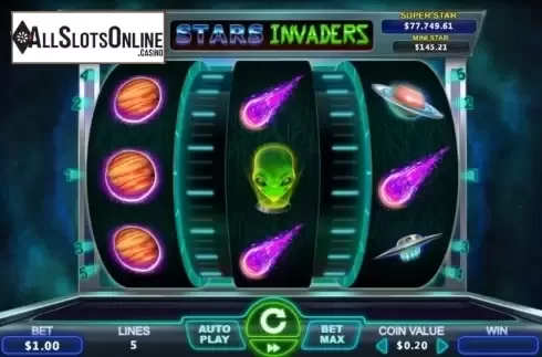 Reel Screen. Stars Invaders from The Stars Group