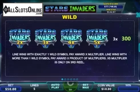 Features. Stars Invaders from The Stars Group